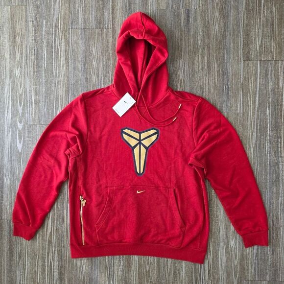 Nike Kobe Bryant Dri-FIT Pullover Hoodie Red Gold Men's XL Basketball HF0066-636 - Picture 2 of 14